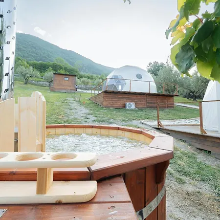 Luksusowy namiot Soste In Quota Glamping Pennapiedimonte